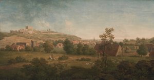 Paesaggio, con il castello di Dover in lontananza